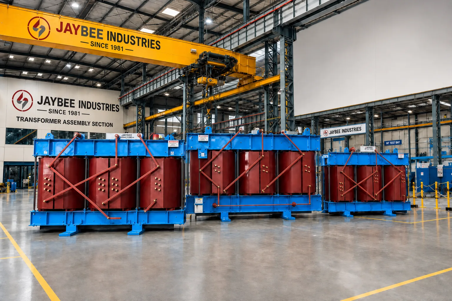 Jaybee dry-type transformer core assembly